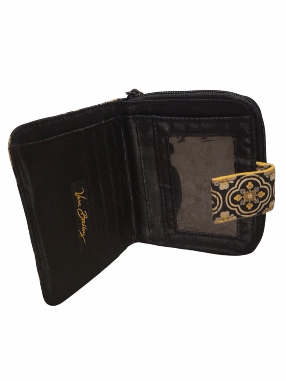 Vera Bradley Bifold Wallet featuring the Yellow Bird pattern retired - Picture 3 of 8